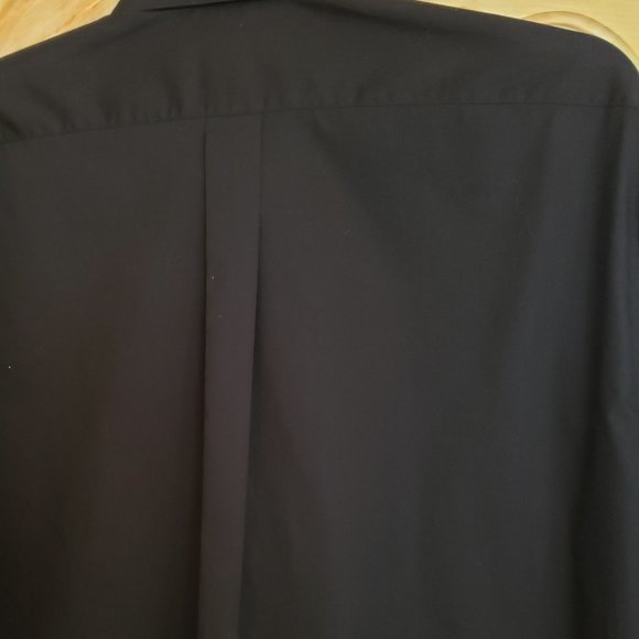 LINEA UOMO Black Long Sleeve Button-Up Dress Shirt Size 17 ½ 34/35 - Picture 3 of 6